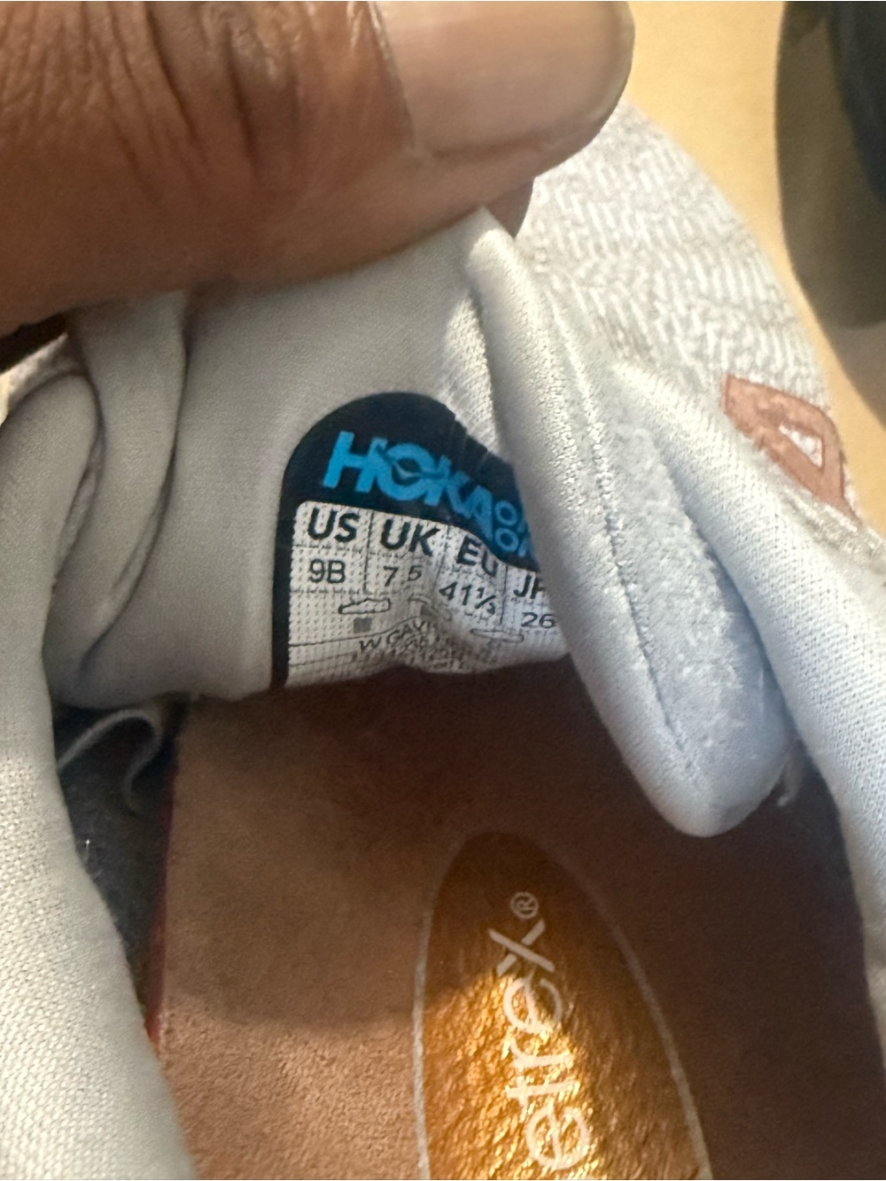 Hoka Gaviota 5 Women's Light Gray Running Shoes with Rose Logo size 9B - Picture 6 of 6